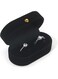 KWSLIN Velvet Ring Bearer Box, Ring Box Display Holder Jewelry Display Storage Case, Wider Slot for Single or Double Rings, Earrings, Wedding, Engagement Jewelry Gift Storage Organizer, Black