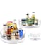 Removable Bins Lazy Susan Turntable Organizer, Non-Skid Rotating Turntable Lazy Susan Organizer with Detachable Storage Bins Non-Skid Lazy Susan for Pantry Countertop Cupboard Kitchen, 9" &amp; 11