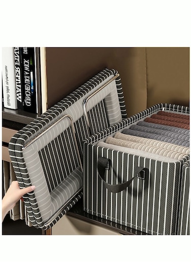 4 PCS Storage Bags Large Blanket Clothes Organization and Storage Containers for Bedding Comforters Foldable Organizer with Reinforced Handle