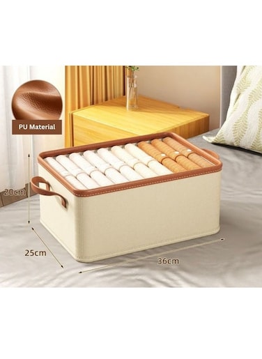 Household Foldable Clothes Storage Boxes Underwear Closet Organizer Wardrobe Drawer 36&times;25x20CM (18L)
