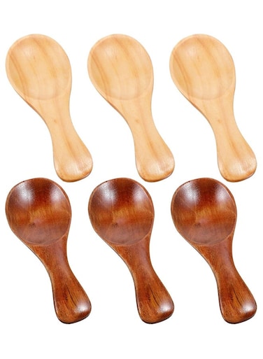 Pcs Wooden Tea Spoons, 3.15 Inch Small Wooden Spoons for Jars, Wood Teaspoon for Honey, Ice Cream, Spices, Sugar Coffee