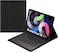 Muzz Redmi Pad SE Keyboard Leather Stand Case Cover with Detachable Wireless Keyboard, 11 Inch, for Pad SE Wifi Arabic and English (Xiaomi Redmi Pad SE 11inch)