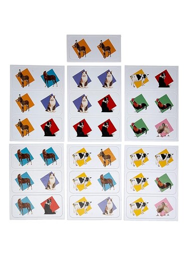 Clementoni Domino Pocket Farm Animals