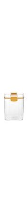 Royalford 700 ML Square Airtight Container With A Lid-RF11258 Plastic Container With A Silicone Sealing Ring Fitted Lid Transparent Storage Container, Yellow