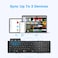 iClever Foldable Keyboard with Number Pad BK09 Wireless Portable Keyboard for Travel and Business Trip, USB-C Charging Compact Keyboard for iPad, iPhone Mac Android Windows iOS, Sync up to 3 Devices
