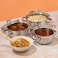 VINOD STAINLESS STEEL 3 PC COOKWARE SET WITH LID, VIC007, SAUCEPOT, SAUCEPAN, COOKING POT - 14CM  16CM   18CM