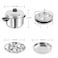 VINOD STAINLESS STEEL MULTIPURPOSE POT SMALL - 3 IDLY / 3 DHOKLA STAND, VIC002, COOKER, IDLI MAKER, STEAMER