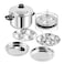 VINOD STAINLESS STEEL MULTIPURPOSE POT SMALL - 3 IDLY / 3 DHOKLA STAND, VIC002, COOKER, IDLI MAKER, STEAMER