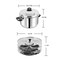 VINOD STAINLESS STEEL IDLI COOKER  WITH 4 TIER IDLY PLATE ( 16 IDDLY), VIC001, COOKER, IDLI MAKER, STEAMER