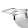 VINOD PLATINUM TRIPLY STAINLESS STEEL EXTRA DEEP KADAI/KADHAI WITH STAINLESS STEEL LID - 3.7 LITERS (26 CM) , VTK026, COOKING POT, FRYPAN, CASSEROLE