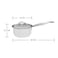 VINOD PLATINUM TRIPLY STAINLESS STEEL SAUCEPAN WITH LID - 1.6 LITRES (16 CM) , VTS016,   INDUCTION &amp; GAS FRIENDLY, HEAVY BOTTOM