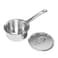 VINOD PLATINUM TRIPLY STAINLESS STEEL SAUCEPAN WITH LID - 2.2 LITRES (18 CM) , VTS018,   INDUCTION &amp; GAS FRIENDLY, HEAVY BOTTOM