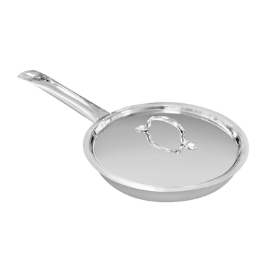 VINOD SMART TRIPLY FRYPAN WITH LID - 1.5 Liters (20 CM), VTF020,   INDUCTION &amp; GAS FRIENDLY, HEAVY BOTTOM   COOKING POT, FRYING PAN