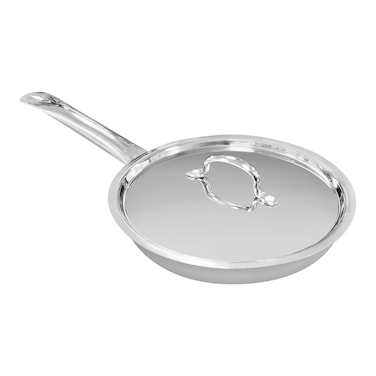 VINOD SMART TRIPLY FRYPAN WITH LID - 2.5 Liters (22 CM), VTF022,   INDUCTION &amp; GAS FRIENDLY, HEAVY BOTTOM   COOKING POT, FRYING PAN