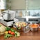VINOD Stainless Steel 5 PC Cookware Set (VICS05)   Induction Friendly   Glass Lids   Saucepan &amp; Casseroles, VICS05