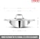 Vinod Platinum Triply Stainless Steel Kadai with Lid- 24 cm, 2.5 L, Silver (Induction Friendly)