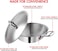 Vinod Platinum Triply Stainless Steel Kadai with Lid - 28 cm, 3.7 L, Silver (Induction Friendly)