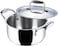 Vinod Platinum Triply Stainless Steel Saucepot with Lid - 20 cm, 3 L, 2.5mm Thickness, Silver (Induction Friendly)