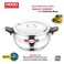Vinod Magic Stainless Steel Smart 3-in-1 Pressure Cooker, 3.5 Litre   5mm Thick Base   Includes Strainer and Glass Lid   Suitable for Induction and Gas Cooktops