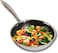 Vinod Platinum Triply Stainless Steel SAS Pro Fry Pan - 20 cm, Silver (Induction Friendly)