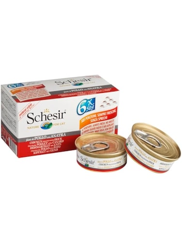 Schesir Cat Multipack Tuna with Prawns in Jelly 6x50g