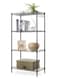 4 Layers Without Wheels Storage Rack, Adjustable Height, Easy Installation, Suitable For Any Place,Black