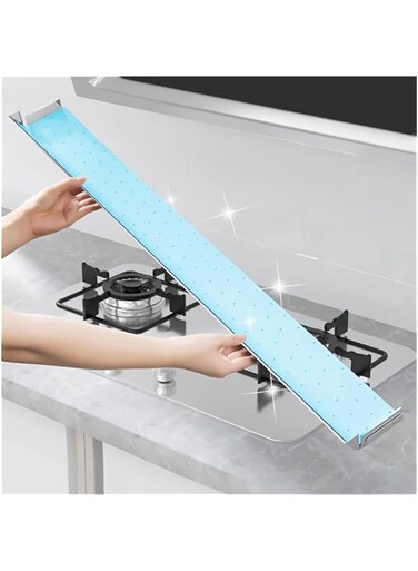 Azonee Range Hood Filter Paper, 30Pcs Range Hood Oil Absorbing Paper, Hood Grease Filters, Universal Disposable Kitchen Range Hood Oil-absorbing Paper with Impermeable Membrane (Blue)