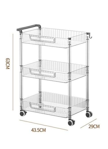 Versatile 3 Layered Rectangular Shaped Floor-standing Fruit and Vegetable Storage Rack