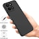 Honor X7c Case Cover Rubberised Matte Soft Silicone TPU with Camera Protection Flexible Back Case Cover for Honor X7C 2024 Black