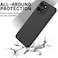 Honor X7c Case Cover Rubberised Matte Soft Silicone TPU with Camera Protection Flexible Back Case Cover for Honor X7C 2024 Black