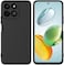 Honor X7c Case Cover Rubberised Matte Soft Silicone TPU with Camera Protection Flexible Back Case Cover for Honor X7C 2024 Black