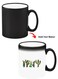 Color Changing Heat Sensitive Ceramic Mug, Image Revealed When HOT Liquid is Added! cactus