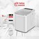 Portable Ice Maker Machine for Countertop - 1.4L Capacity, 105W Power, 9 Ice Cubes in Minutes with Ice Basket and Scoop - White

