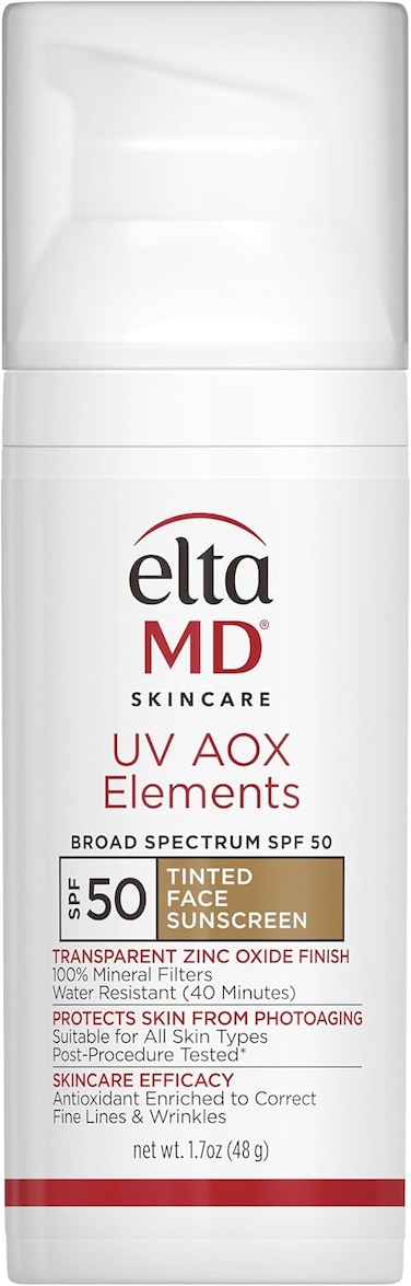 EltaMD UV Elements Moisturizing Physical Tinted Facial Sunscreen SPF 44 - For All Skin Types &amp; Post-Procedure Skin 57g/2oz