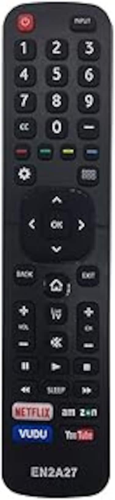 guang Riry Replacement Hisense TV Remote Control EN2A27 for Hisense Remote Control Compatible with All Hisense Android 4K LED HD UHD Smart TVs