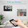 Crony 717 White Words Wall Clock Digital Clock Large Display, 11.4" Digital Calendar Alarm Day Clock With Wireless Remote Control