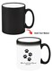 Color Changing Heat Sensitive Ceramic Mug, Image Revealed When HOT Liquid is Added! paw print