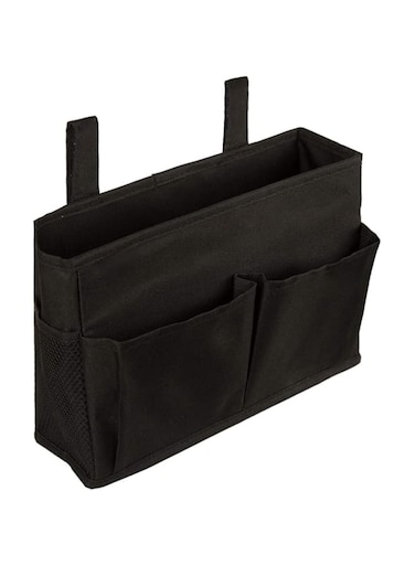 THE WHITE SHOP Hanging Bed Organizer Storage, Bag Pocket for Bunk and Hospital Beds, College Dorm Rooms Kids Bed Rails