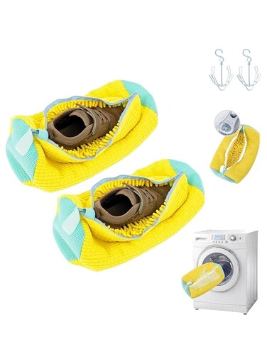 Oasisgalore 1Pcs Mesh Shoe Cleaning Bag for Travel,Sneakers Cleaning Bag Shoe Laundry for Washing Machine