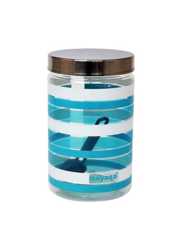 Plastic Food Storage Containers for Kitchen with Spoon Assorted Colors - Metalis 1500ML