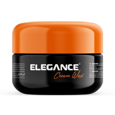 Elegance E-Series Cream Wax White - 100ml - Medium Hold, Moisturizing, Natural Shine, Frizz Control