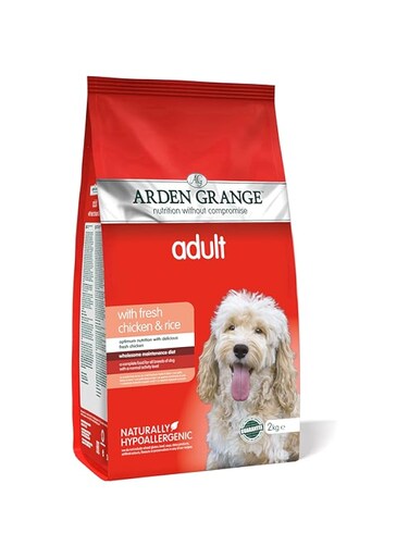 Arden Grange Adult Fresh Chicken &amp; Rice Dry Dog Food - 2KG