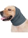 Dog Neck and Ear Warmer Dog Snood Anti-Relief Noise Protection No Flap Ear Wrap Hood Pet Knit Snood Headwear for Small Medium Large Dogs (Blue, Length 6inch)