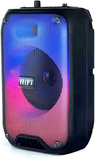 Crony Rx-6168 Speaker Portable Blututh Speaker Dancing Speaker With Flame Light 10W Party Outdoor Speaker