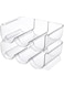 Stackable Plastic Wine Rack Holder For Pantry - Set of 2