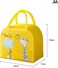 حقيبة غداء معزولة كبيرة السعة من موبكوس، لونها أصفر بنقشة زرافة   حقيبة طعام مقاومة للماء والبقع مع خاصية متطورة للحفاظ على درجة الحرارة   حقيبة غداء متينة من البوليستر للمكتب والمدرسة