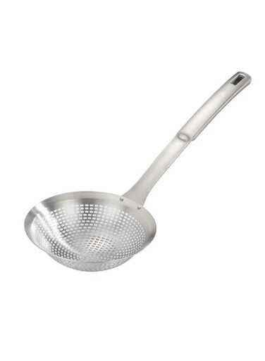 Skimmer Ladle Skimmer Spoon 304 Stainless Steel Skimmer 37.5cm for Cooking Frying Skimming Colander/Strainer Stainless Steel Kitchen Tools,