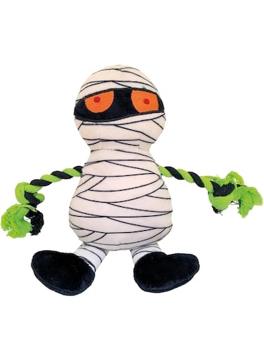 BOBBY DOG TOY FRIGHT MUMMY W/ROPE 26cm