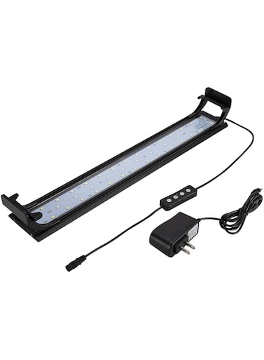 Hygger Full Spectrum Aquarium Light with Aluminum Alloy Shell Extendable Brackets, White Blue Red LEDs, External Controller, for Freshwater Fish Tank (9W (30-45 cm))