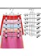 Hangers,Clothes Hangers - 6 Tiers Skirt Hangers with 360&Acirc;&deg; Swivel Hook,Hangers Space Saving with Clips,Closet Organizer -Baby Hangers- 2 Pack Pant Hangers